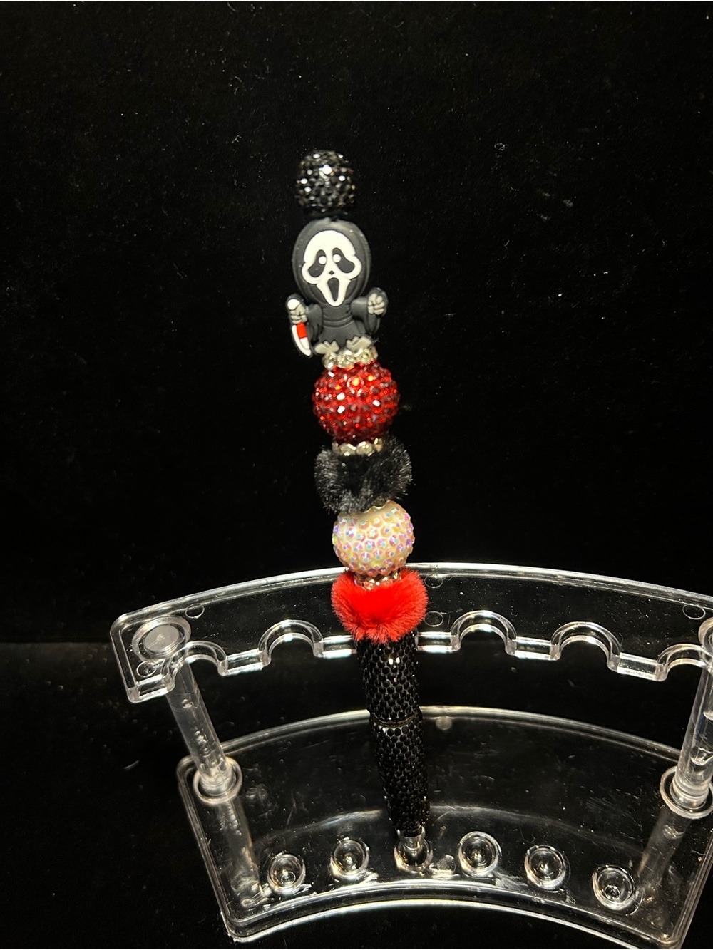 Ghostface (scream) beaded pen